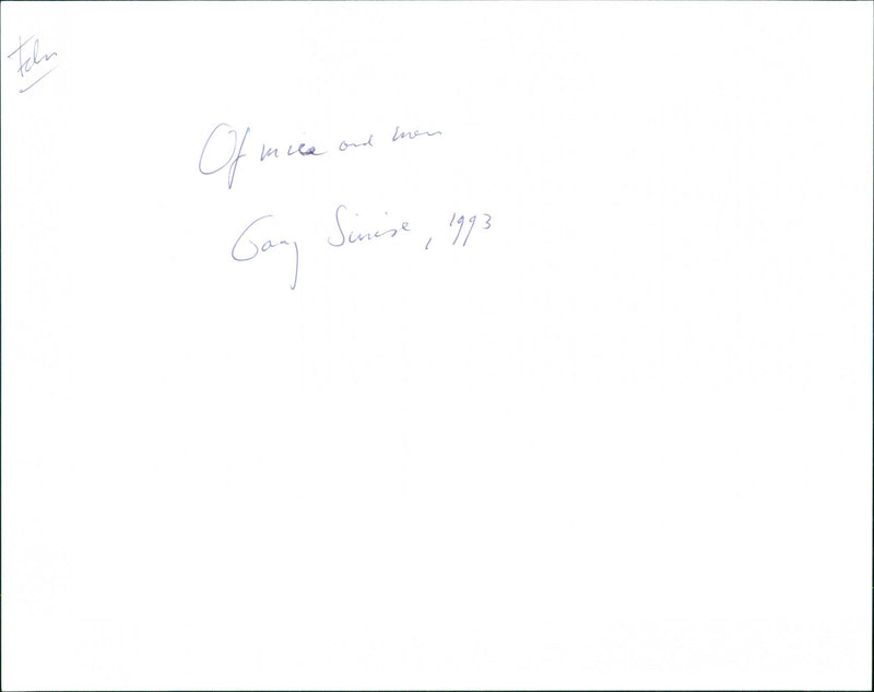 Gary Sinise and John Malkovich - Of Mice and Men - Vintage Photograph