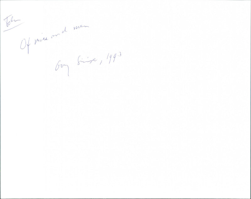 Gary Sinise - Of Mice and Men - Vintage Photograph