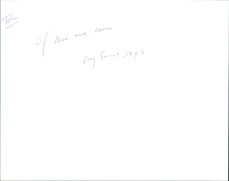 Of Mice and Men - Vintage Photograph