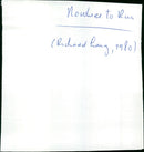 Nowhere to Run - Vintage Photograph