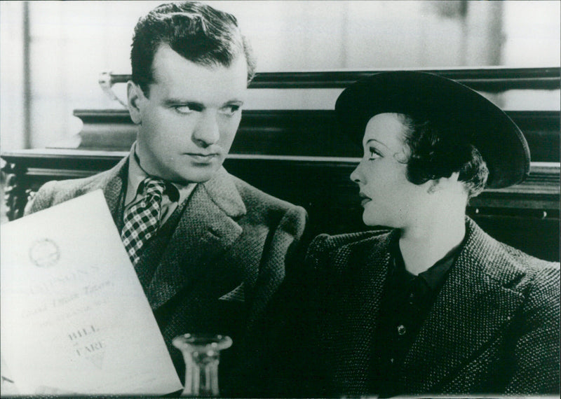 John Loder and Sylvia Sidney - Sabotage - Vintage Photograph