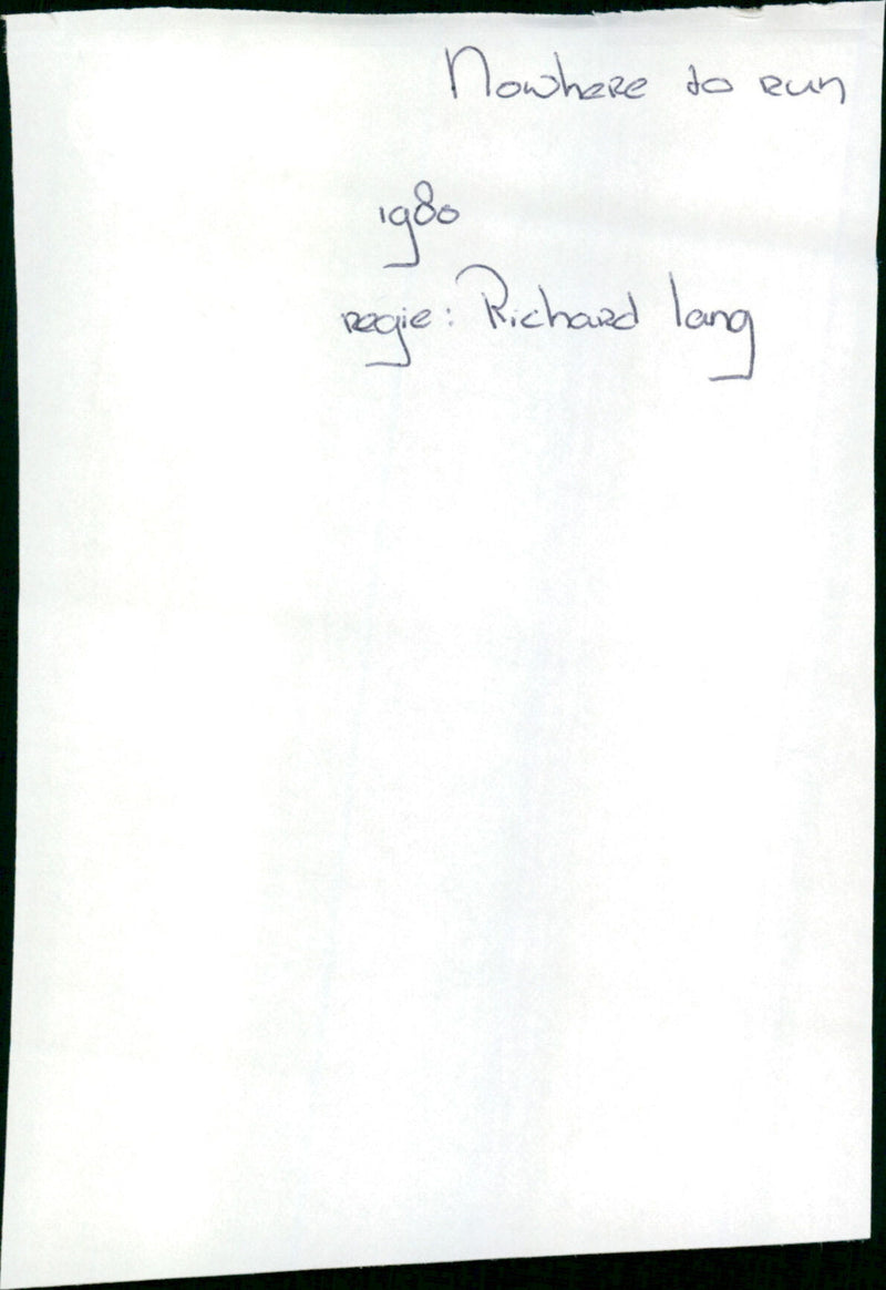 Nowhere to Run - Vintage Photograph