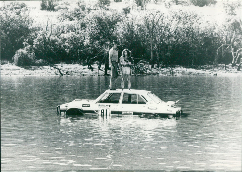David Carradine and Stockard Channing - Safari 3000 - Vintage Photograph