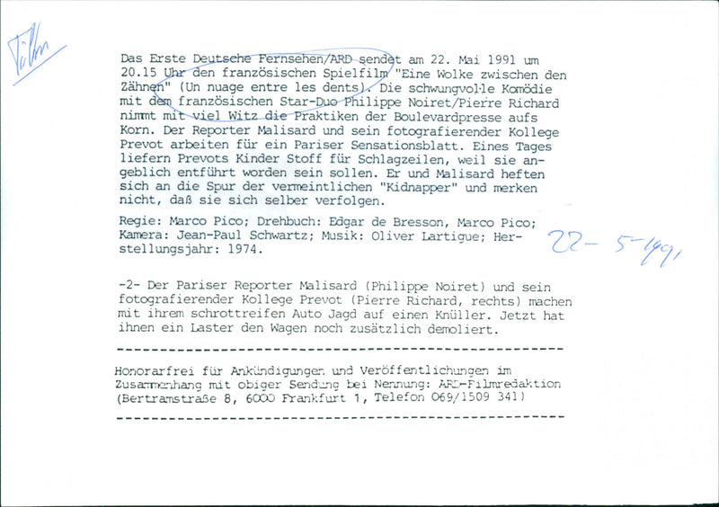 Un nuage entre les dents - Vintage Photograph