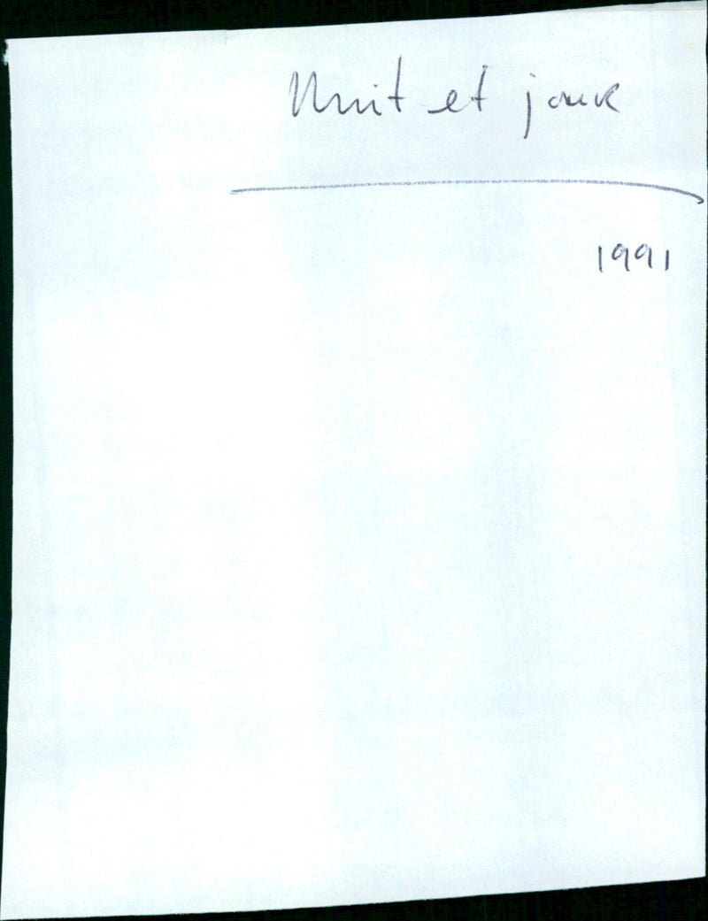 Nuit et jour - Vintage Photograph