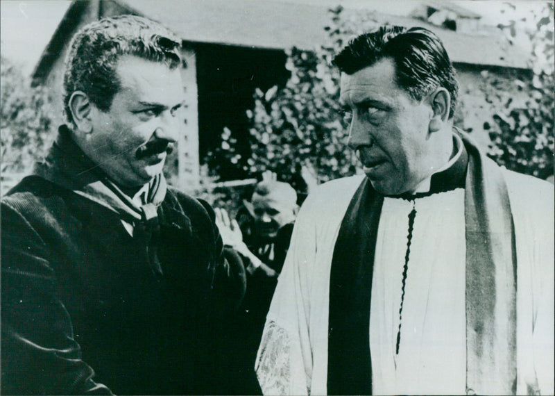 Gino Cervi and Fernandel - Don Camillo/Le Petit Monde de don Camillo - Vintage Photograph