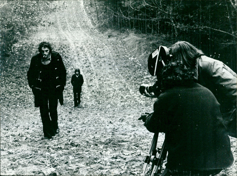 The filming of "The Number 7 Days" - Vintage Photograph