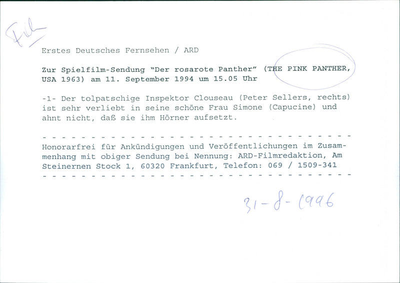 Peter Sellers and Capucine - The Pink Panther - Vintage Photograph