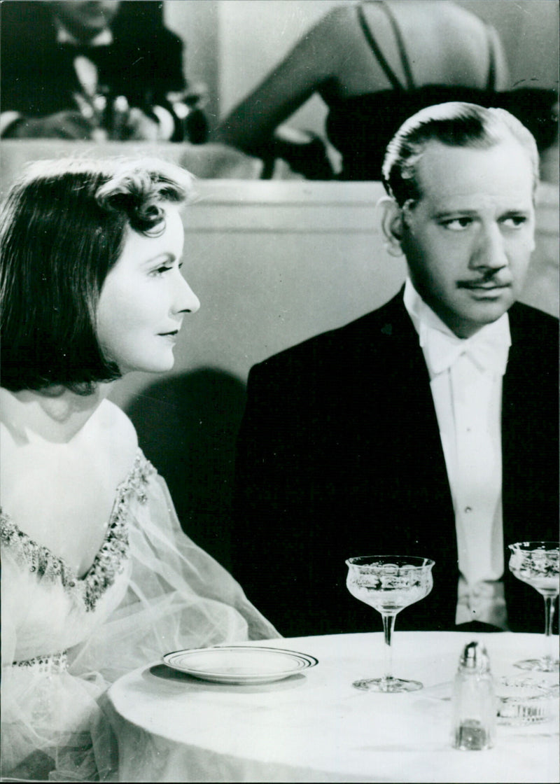 Greta Garbo and Melvyn Douglas - Vintage Photograph