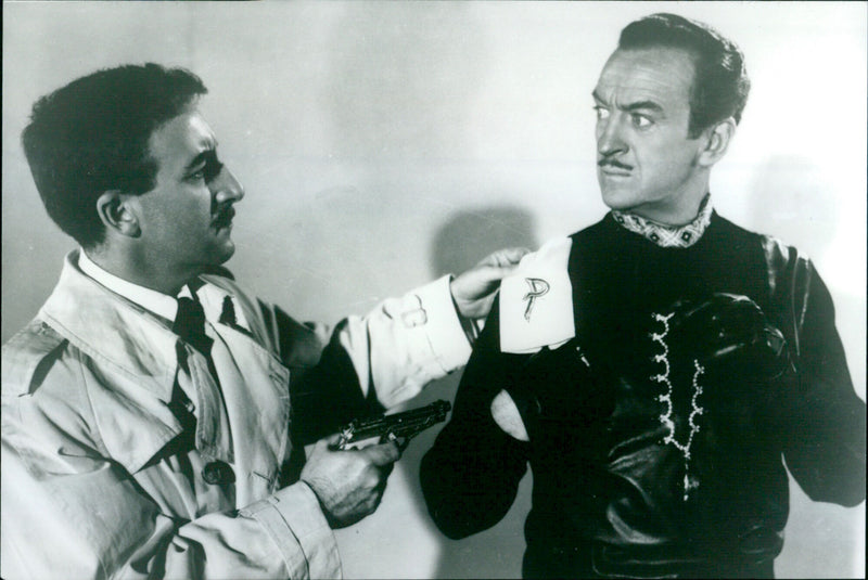 Peter Sellers and David Niven - The Pink Panther - Vintage Photograph