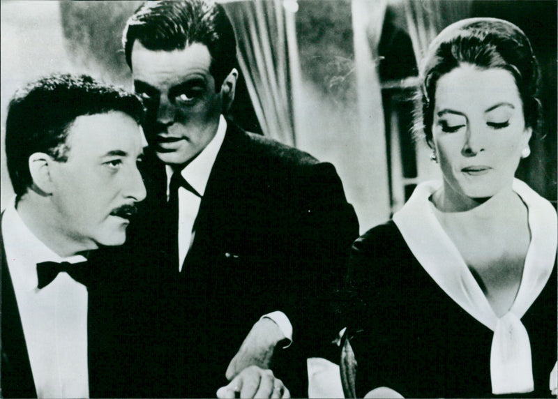 Peter Sellers, Robert Wagner and Capucine - The Pink Panther - Vintage Photograph