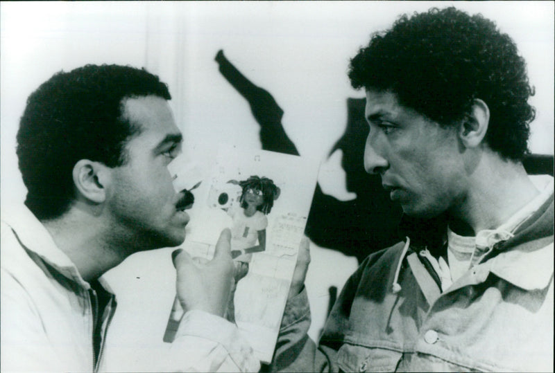 Pascal Legitimus and Smaïn - L'oeil au beurre noir - Vintage Photograph