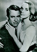 Cary Grant and Eva Marie Saint - Vintage Photograph