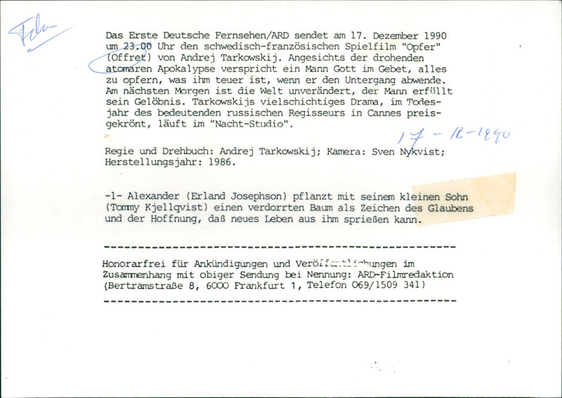 Offret - Vintage Photograph