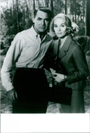 Cary Grant and Eva Marie Saint - Vintage Photograph