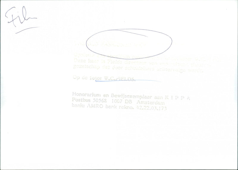 W. C. Fields - The Old Fashioned Way - Vintage Photograph