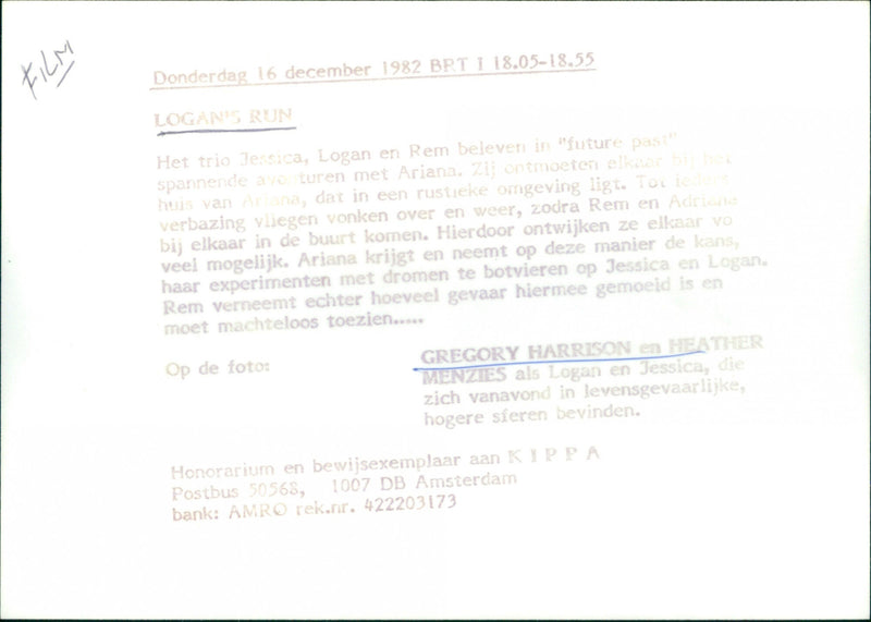 Logan's Run (1976) - Vintage Photograph