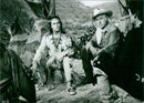Pierre Brice and Stewart Granger - Der Ölprinz - Vintage Photograph