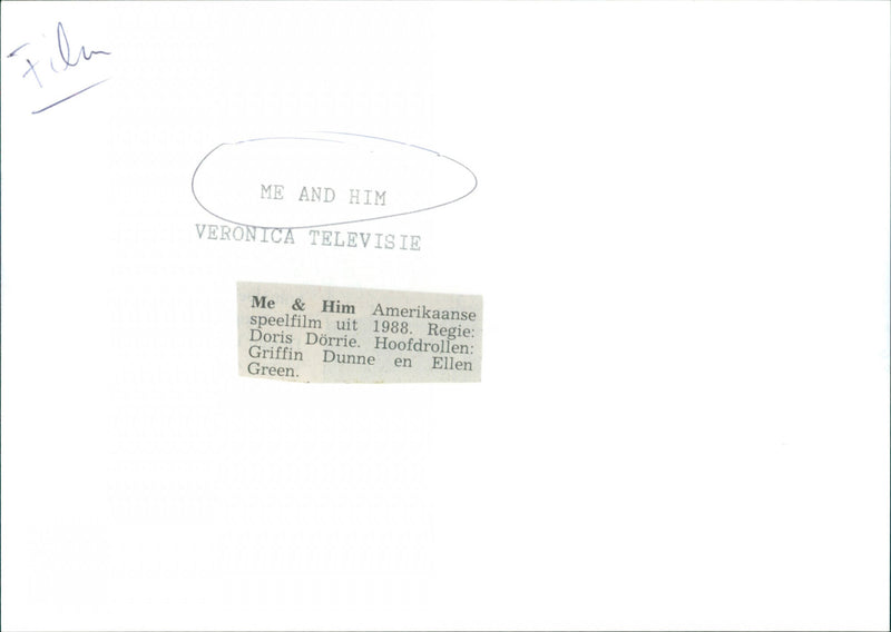 Griffin Dunne and Ellen Green - Me and Him - Vintage Photograph