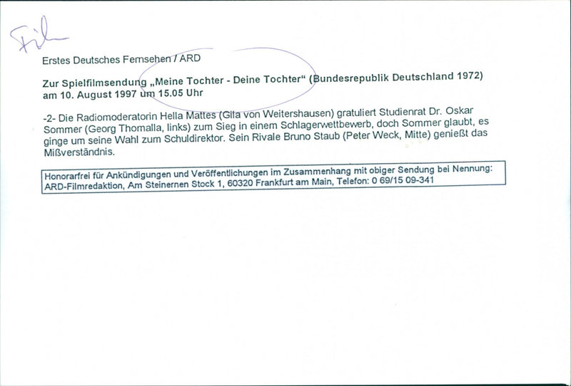 MOVIE: My Daughter - Your Daughter - Vintage Photograph