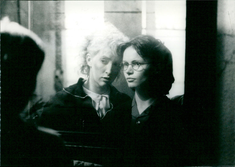 Renée Soutendijk and Ada Bouwman in the German television movie "The Girl with the Red Hair" - Vintage Photograph