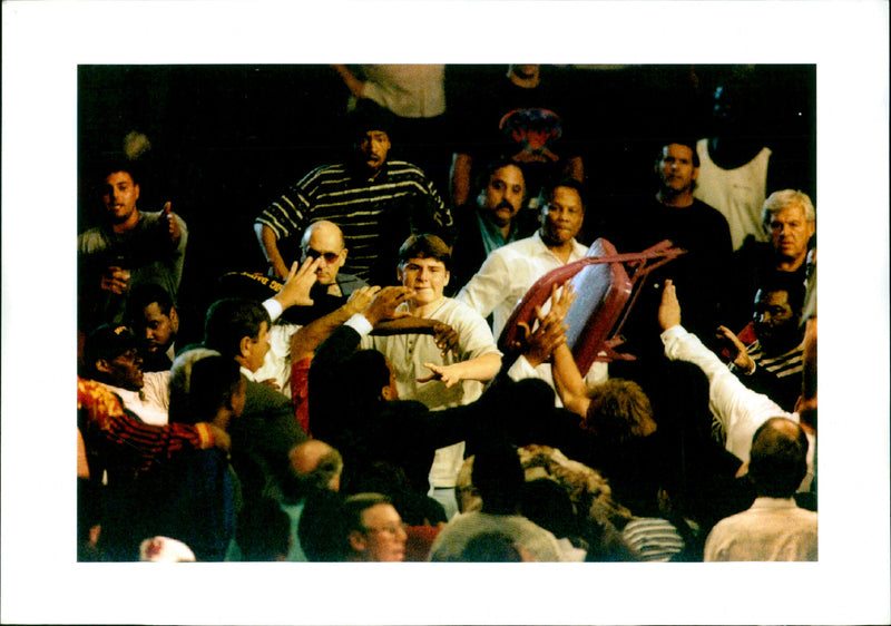 Boxing fans - Vintage Photograph
