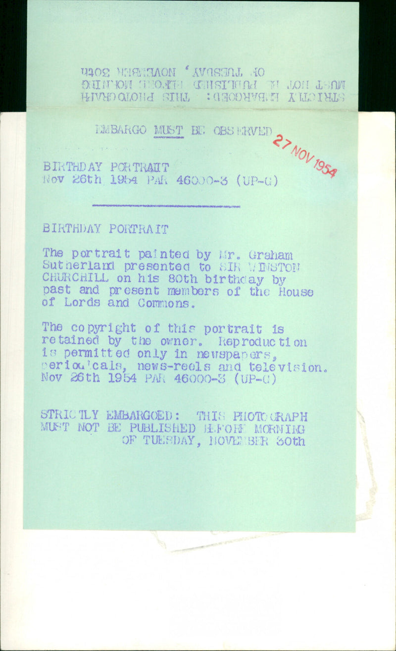 Winston Churchill - Vintage Photograph