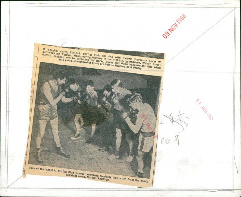 YMCA Boxing Club - Vintage Photograph