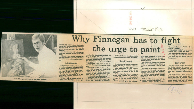 Kevin Finnegan - Vintage Photograph