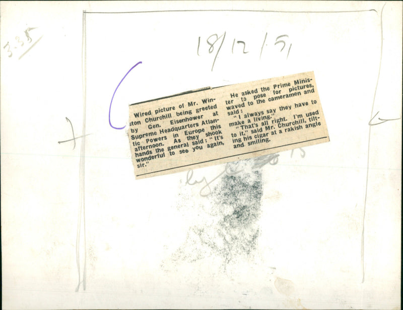 Winston Churchill - Vintage Photograph