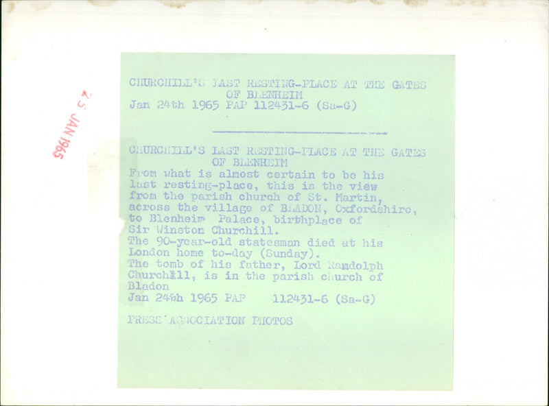 Sir Winston Churchill - Vintage Photograph