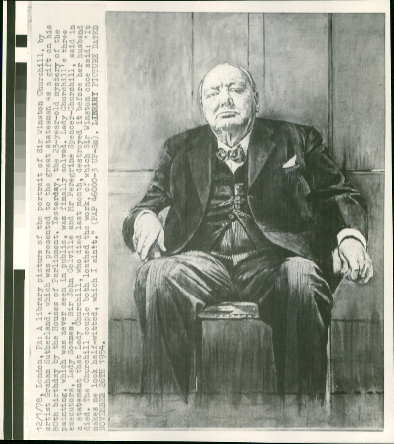 Sir Winston Churchill - Vintage Photograph