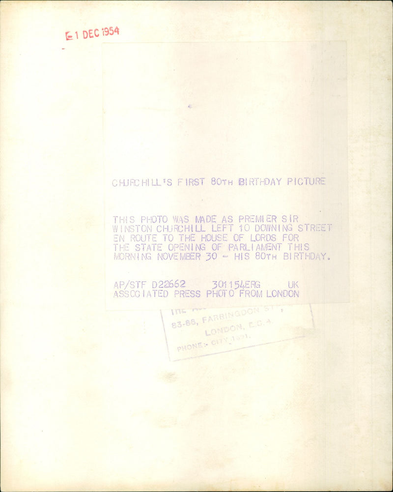 Winston Churchill - Vintage Photograph