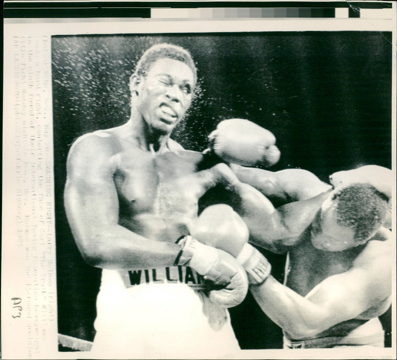 Larry Holmes and Carl Williams - Vintage Photograph