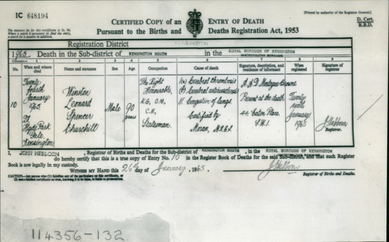 Winston Churchill - Vintage Photograph