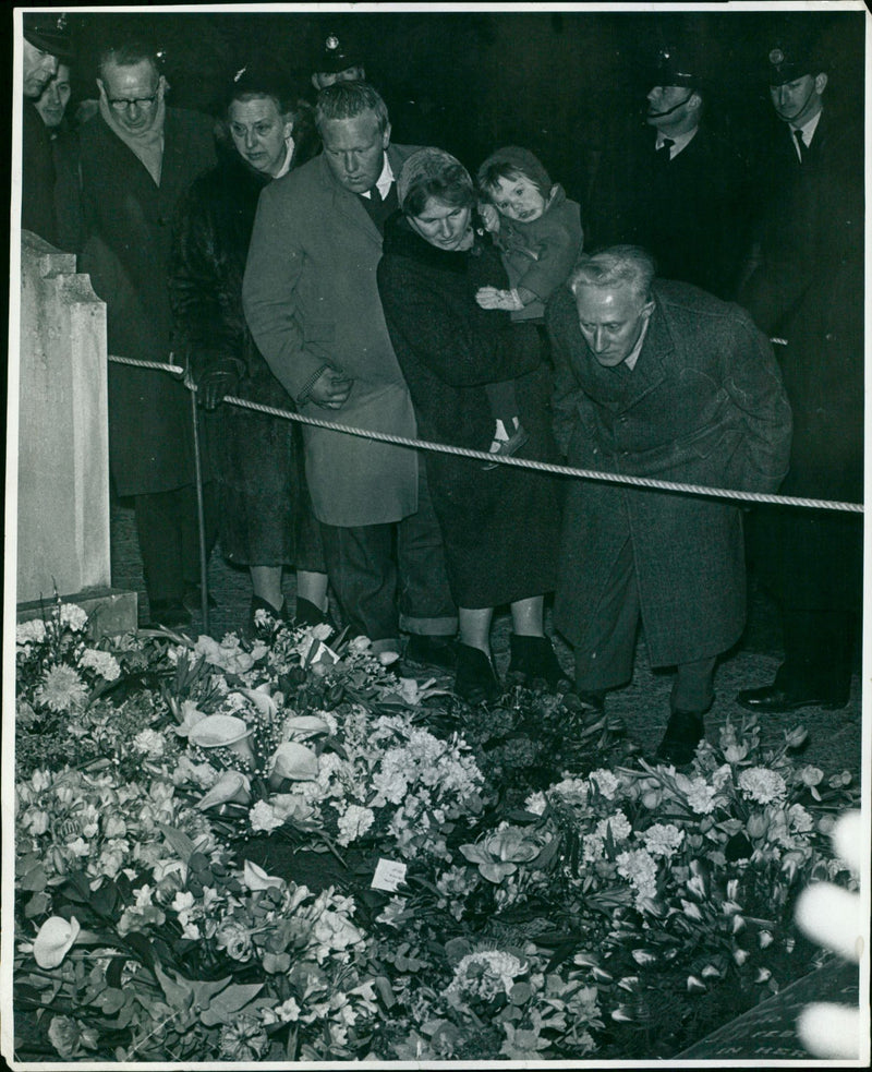Winston Churchill's grave - Vintage Photograph