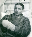An injured man - Vintage Photograph