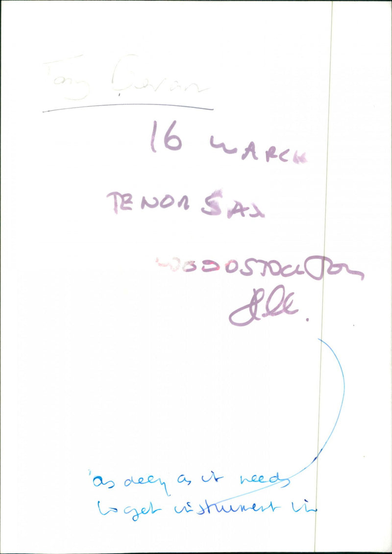 Tony Bevan - Vintage Photograph