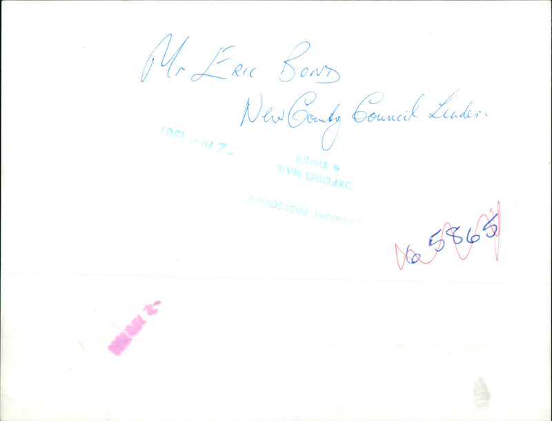 Eric Bond - Vintage Photograph