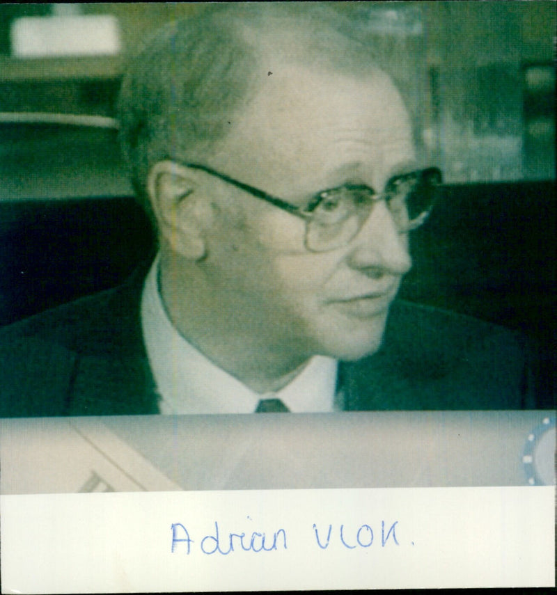 Adriaan Vlok - Vintage Photograph