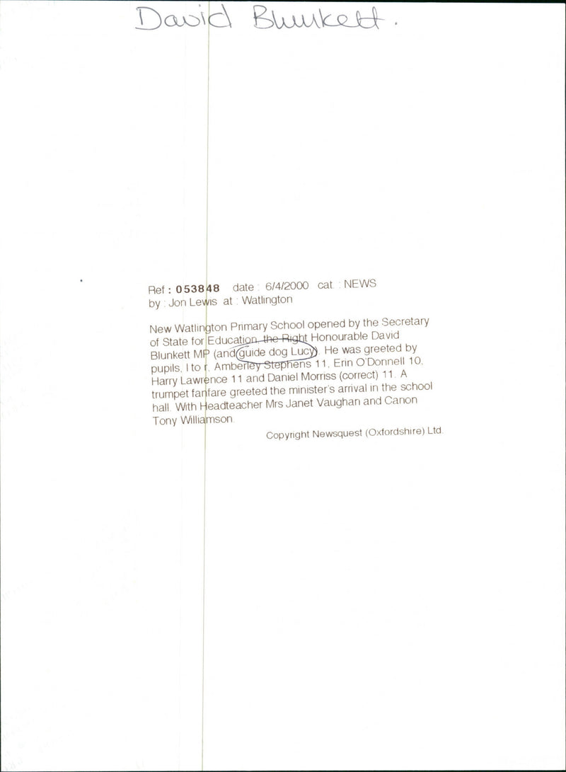 Guide Dog Lucy - Vintage Photograph