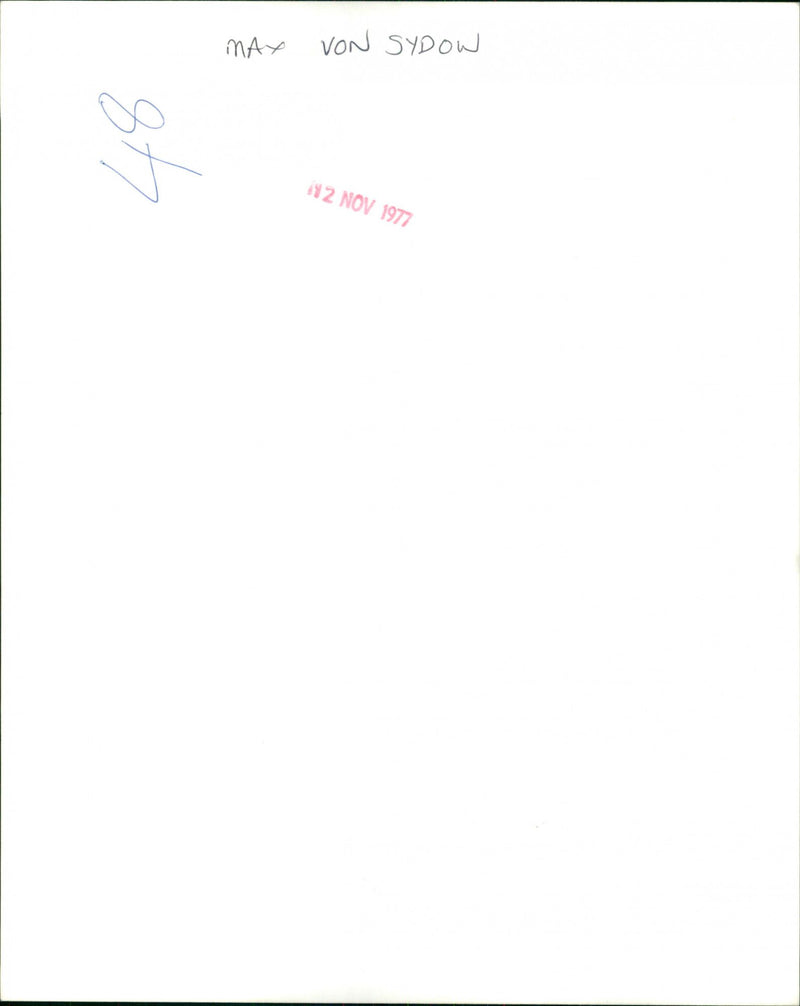 Max von Sydow - Vintage Photograph