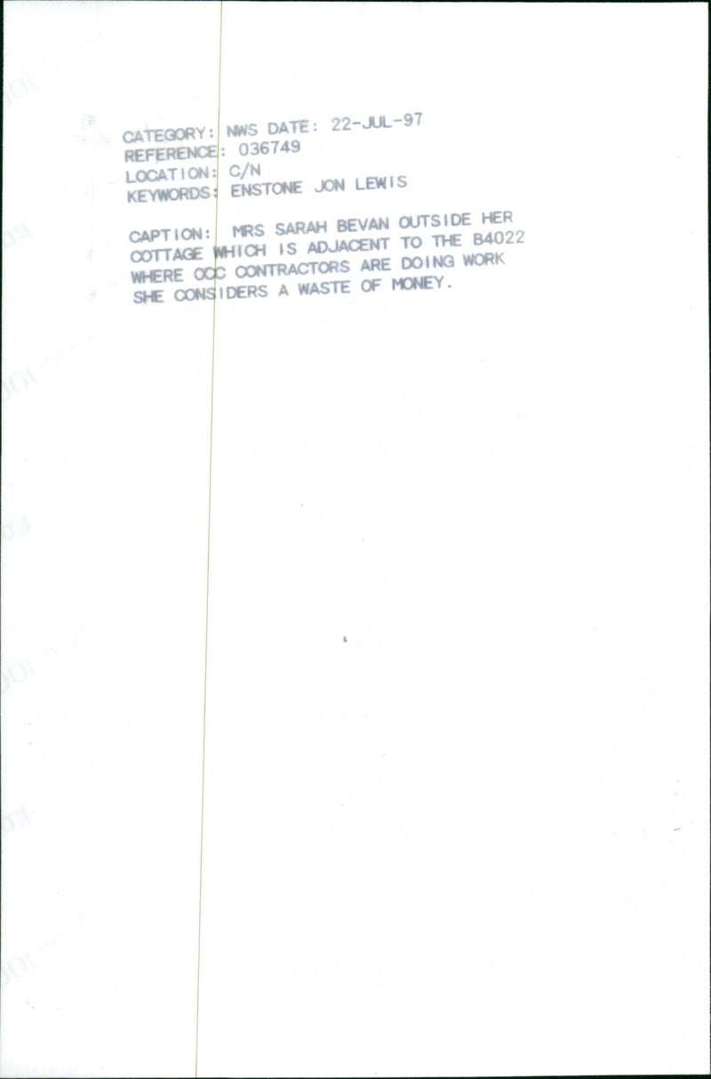 Sarah Bevan - Vintage Photograph