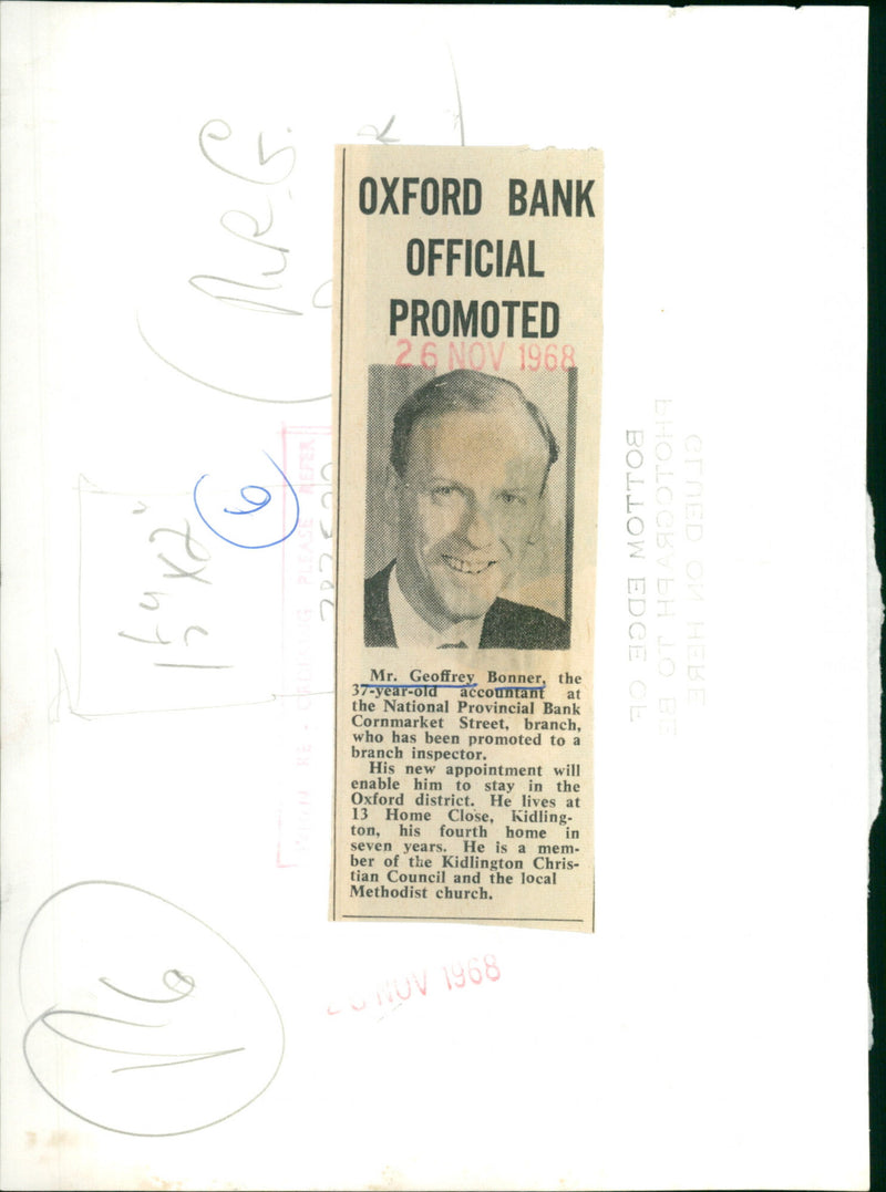 Geoffrey Bonner - Vintage Photograph