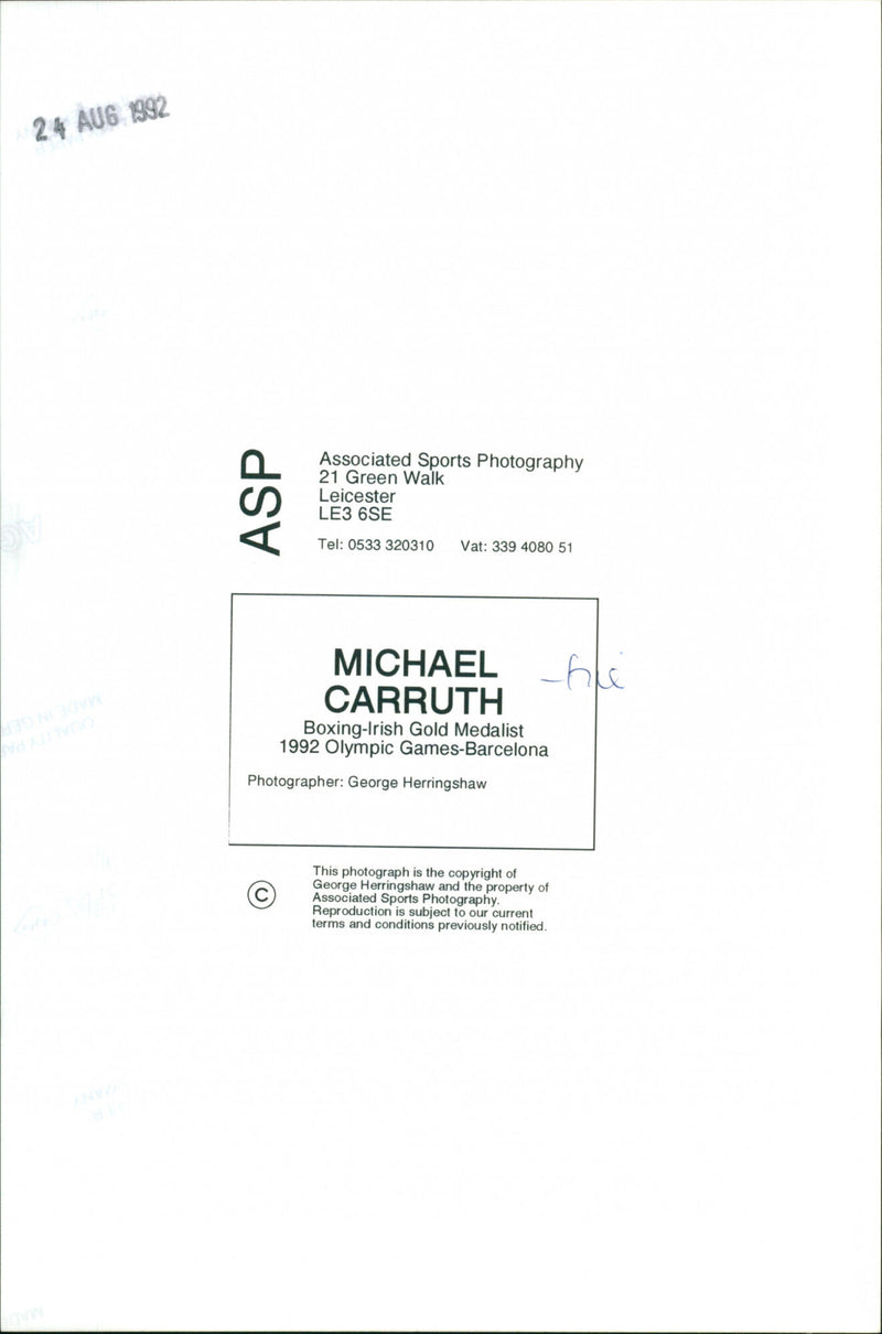 Michael Carruth - Vintage Photograph