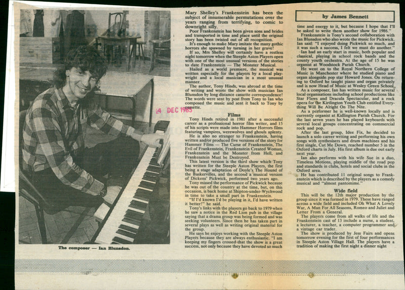 Ian Blunsdon - Vintage Photograph