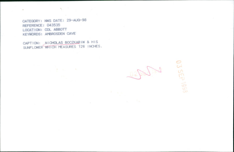 Nicholas Boczkariw - Vintage Photograph