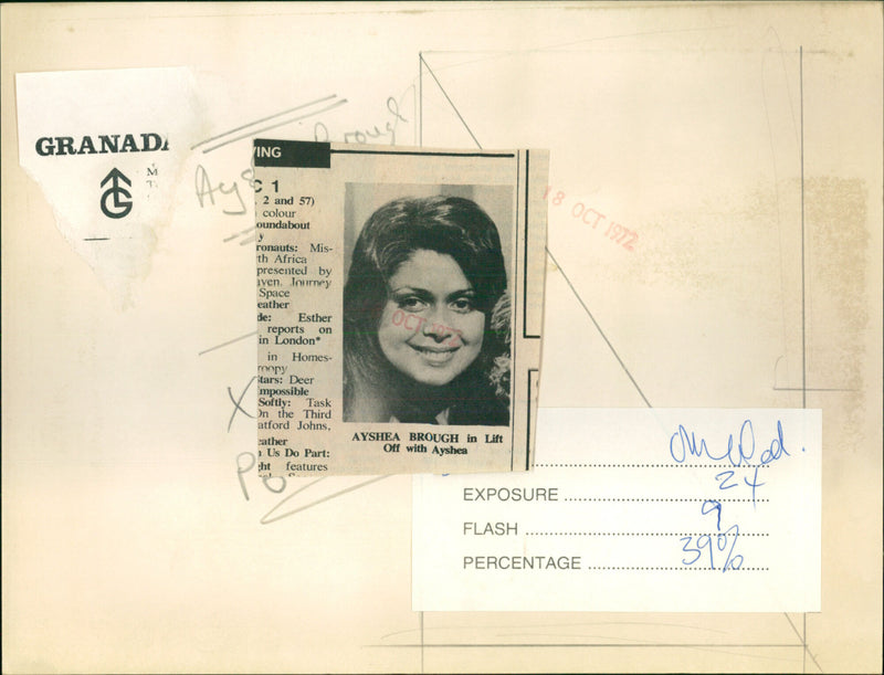 Ayshea Brough - Vintage Photograph