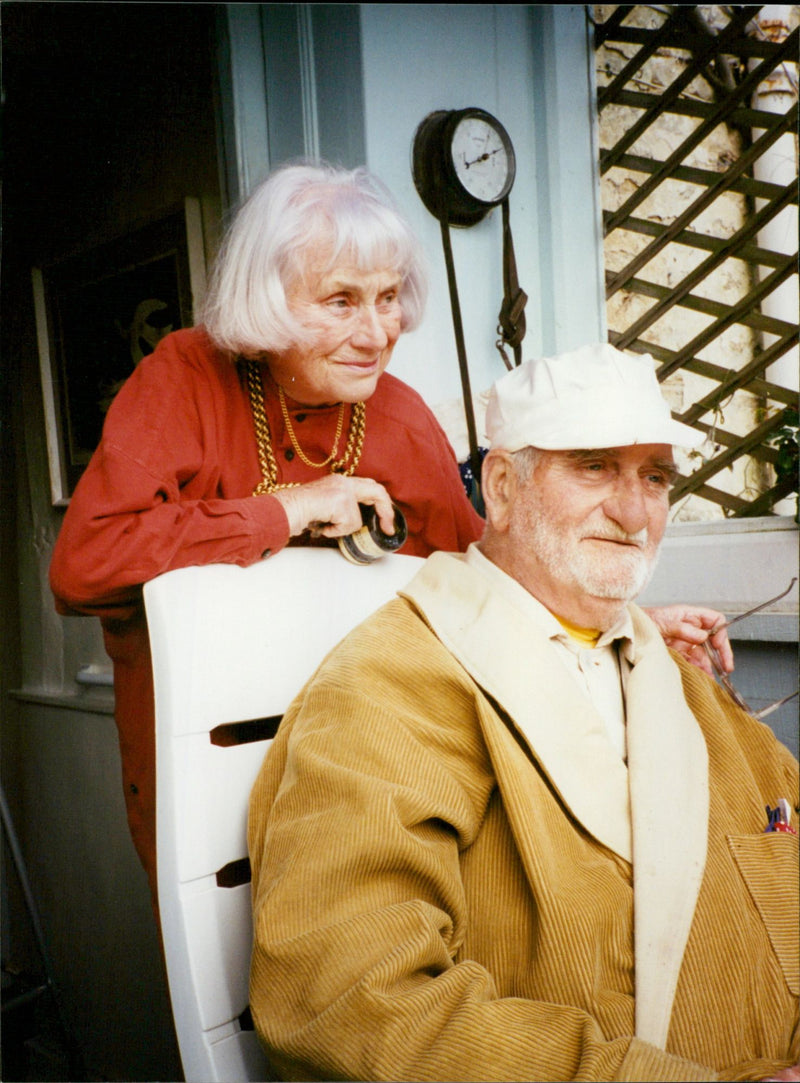 An old couple - Vintage Photograph