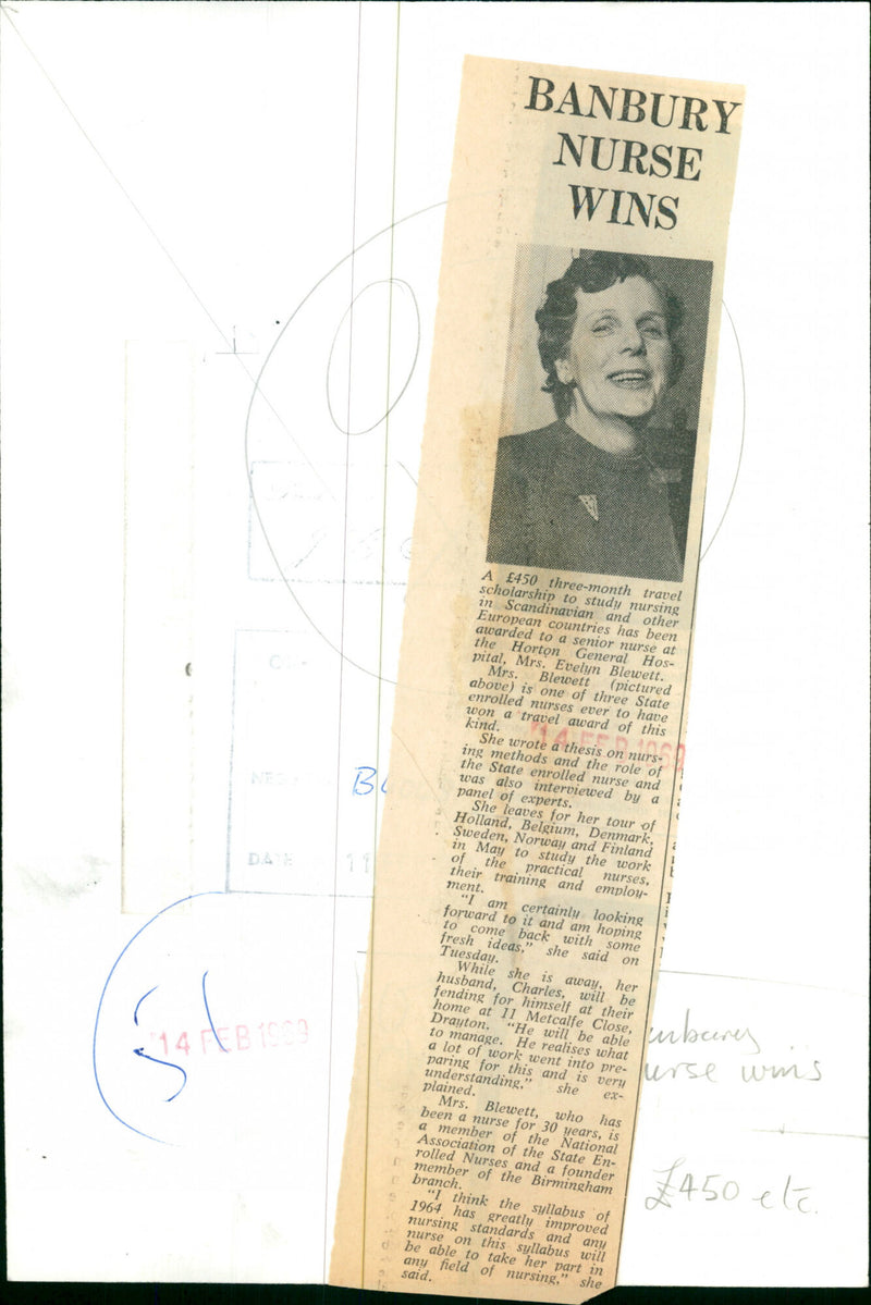 Evelyn Blewett - Vintage Photograph